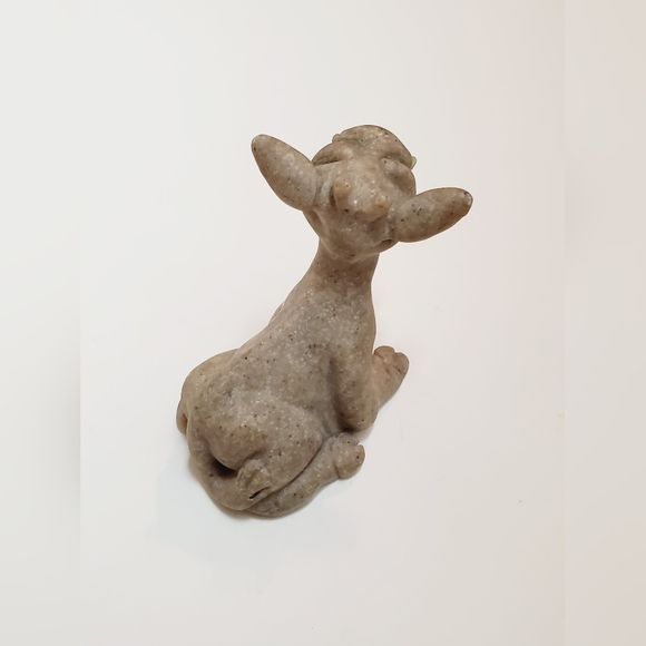 Vintage Quarry Critters Clover the Cow Second Nature Designs 2.5" Stone Figurine - Picture 2 of 3